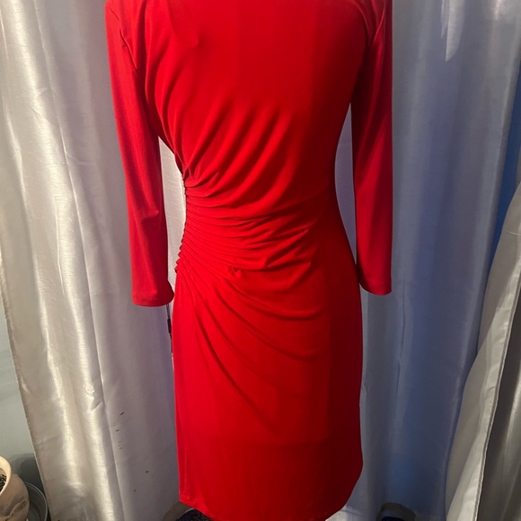 Calvin Klein Red Long Sleeve Dress - Picture 6 of 8